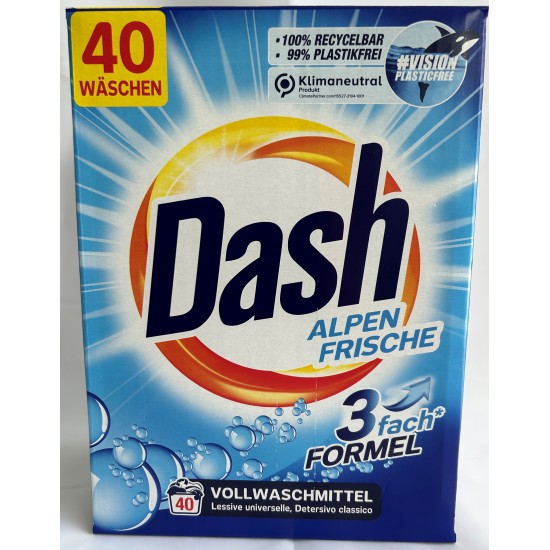 DASH alpen frische прах за пране 40 пранета 2.6кг