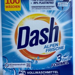 DASH alpen frische прах за пране 100 пранета 6кг